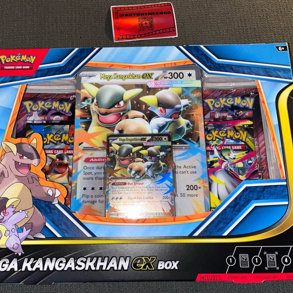 Pokemon Mega Evolution Mega Kangaskhan Ex Box Factory Sealed w/ 4 Booster  Packs